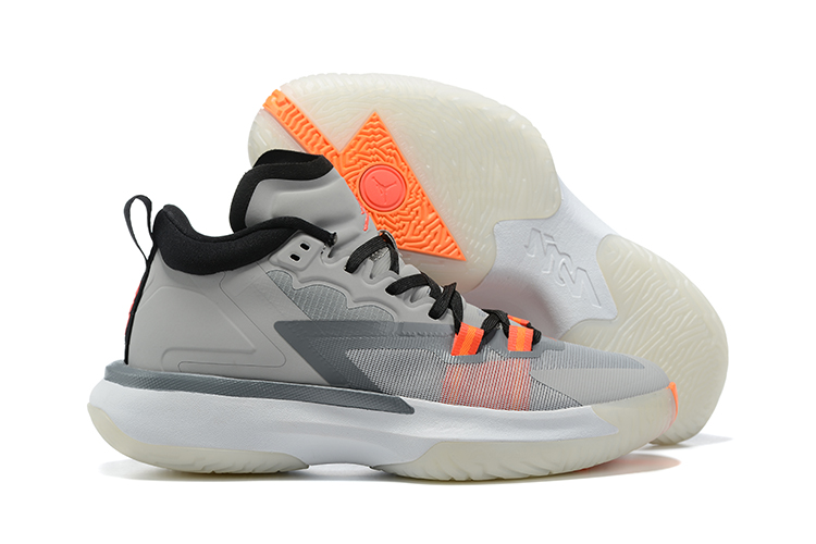 2021 Air Jordan Zion I Grey Black Orange Basketball Shoes